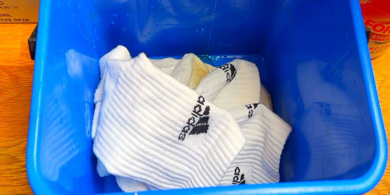 Preparing The Socks for Bleaching