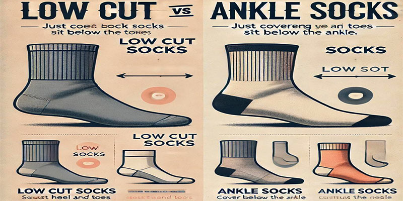 are low cut and ankle socks the same